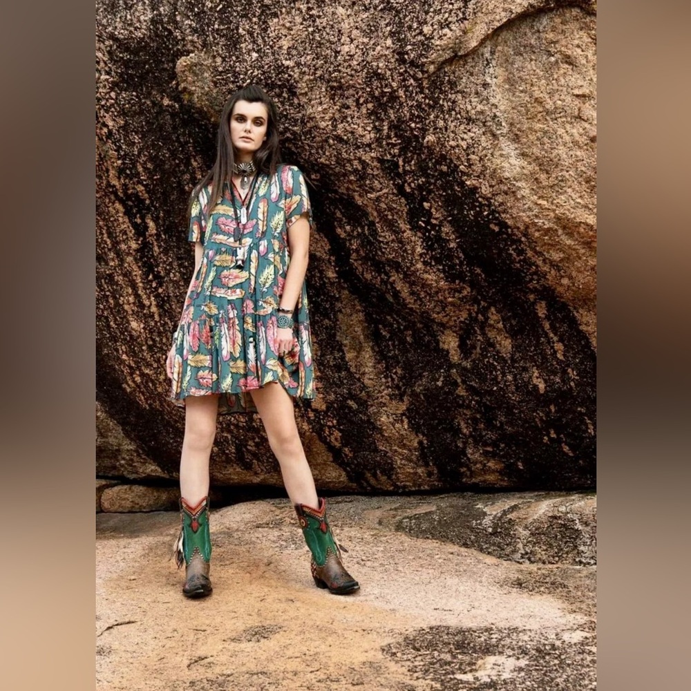 Double D Ranch Feathers Dress
